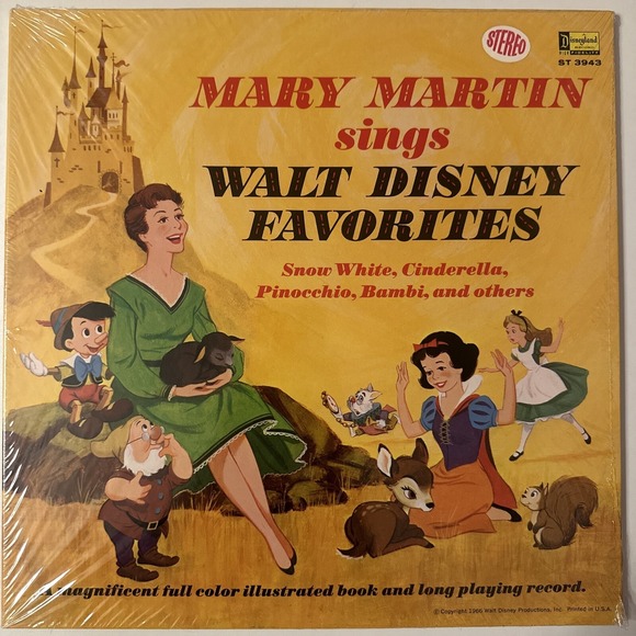Other - Disney 1966 Mary Martin Sings Walt Disney Favorites 33 1/3 SEALED 3943